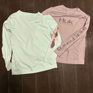 Bundle of Magellan and Huk fishing shirts